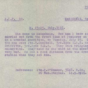 Soldier packet page
