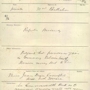 Soldier packet page