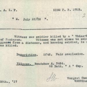 Soldier packet page