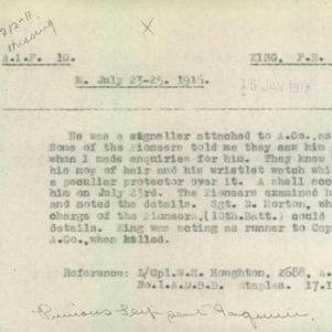 Soldier packet page