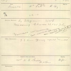Soldier packet page