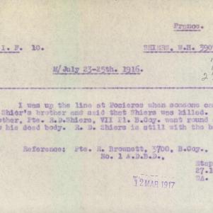 Soldier packet page