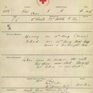 Soldier packet page