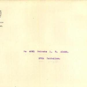 Soldier packet page