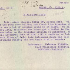 Soldier packet page
