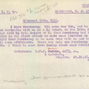 Soldier packet page