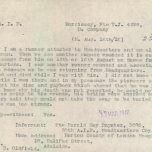 Soldier packet page