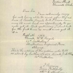 Soldier packet page