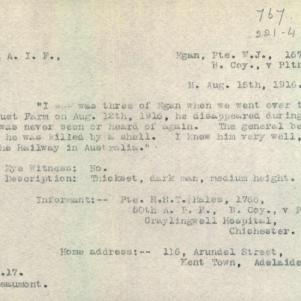 Soldier packet page