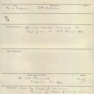 Soldier packet page