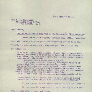 Soldier packet page