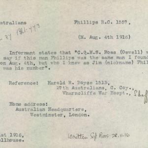Soldier packet page