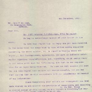 Soldier packet page