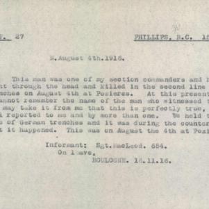 Soldier packet page