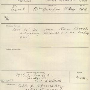 Soldier packet page