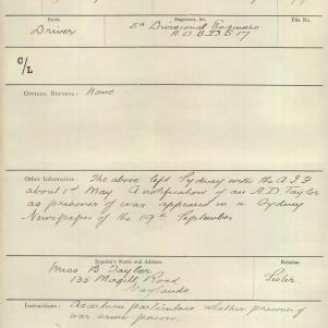 Soldier packet page