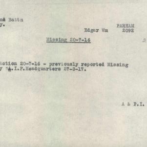 Soldier packet page