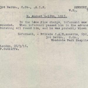 Soldier packet page