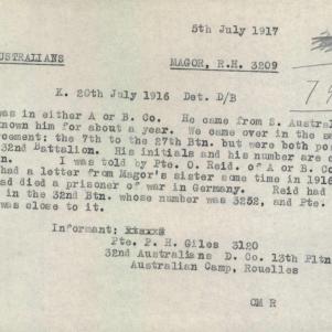 Soldier packet page