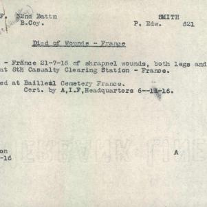 Soldier packet page