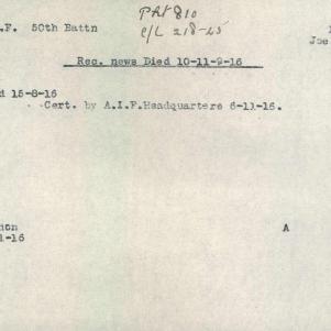 Soldier packet page