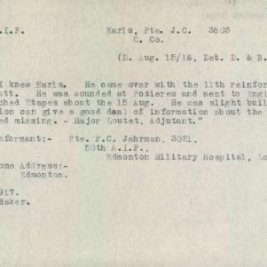 Soldier packet page