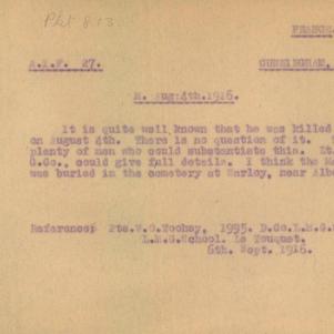Soldier packet page