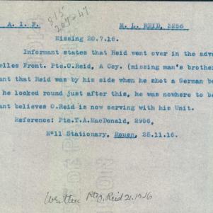 Soldier packet page