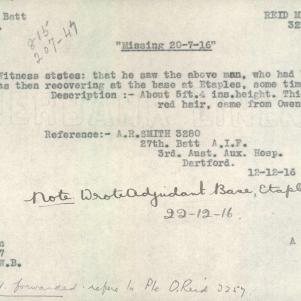 Soldier packet page