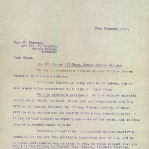 Soldier packet page