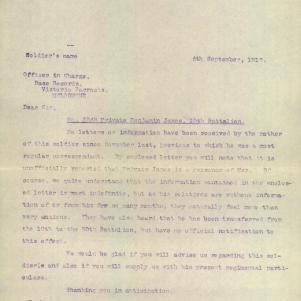 Soldier packet page
