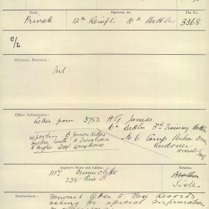 Soldier packet page