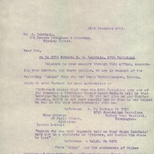 Soldier packet page