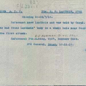 Soldier packet page