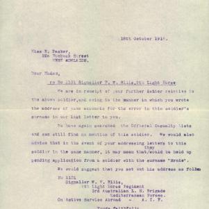 Soldier packet page