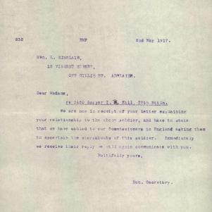 Soldier packet page