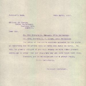 Soldier packet page