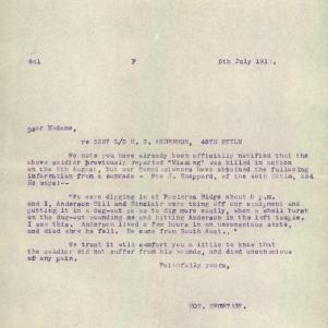 Soldier packet page