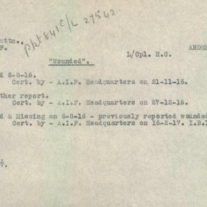 Soldier packet page