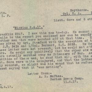 Soldier packet page