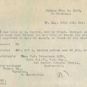 Soldier packet page