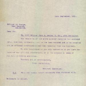 Soldier packet page