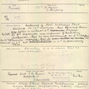 Soldier packet page