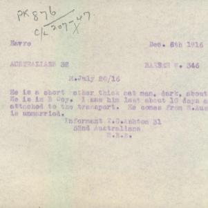 Soldier packet page
