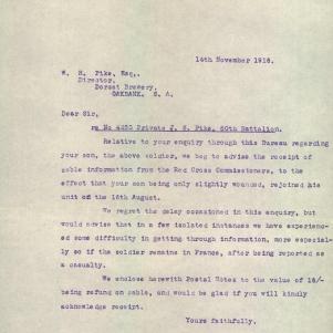 Soldier packet page