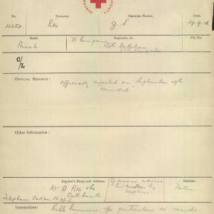 Soldier packet page