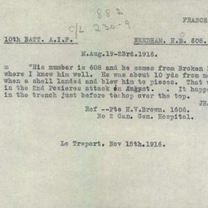 Soldier packet page