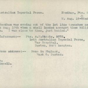 Soldier packet page