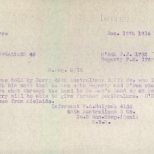 Soldier packet page