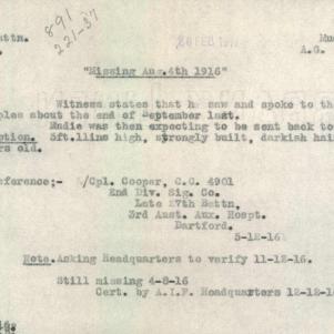 Soldier packet page